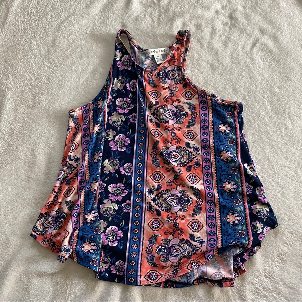 NWOT patterned tank top